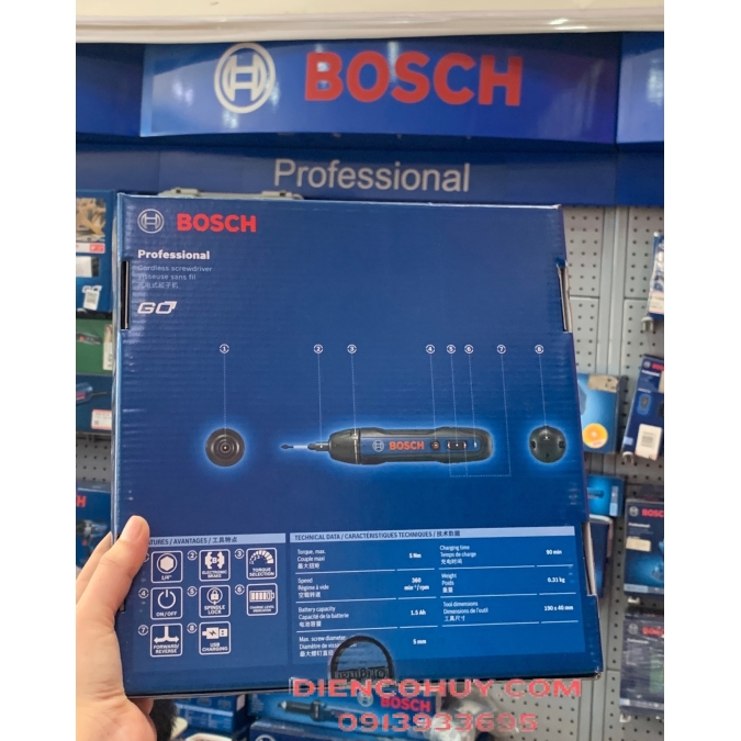 BỘ VẶN VÍT BOSCH GO GEN2-06019H21L1